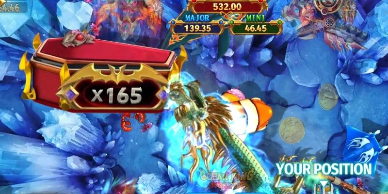 পুরস্কার শিকারের সমুদ্রে Ocean King Jackpot-এর সামগ্রিক দৃশ্য